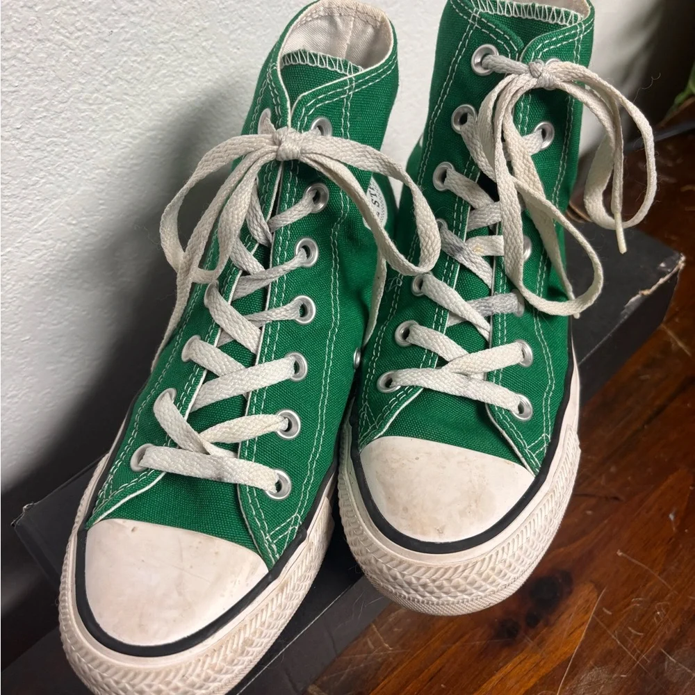 Converse Chuck Taylor‎ All Star High Top Green Sneakers Women's 6.5 Men's 4.5